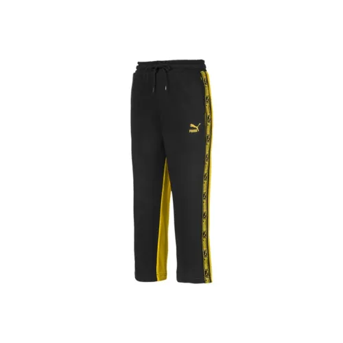 PUMA Сера Желтый Женские Спортивные Брюки