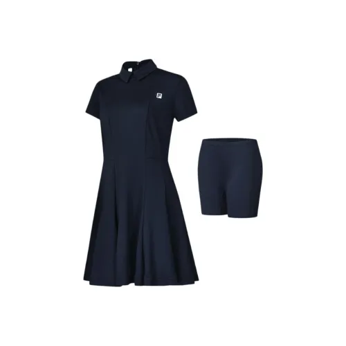 FILA Golf Series Легендарный синий Женские Платья с коротким рукавом