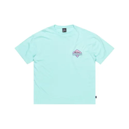 Quiksilver Небесно-голубой Мужской T-рубашки