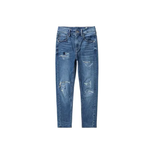 ABLE JEANS Промытый винтажный индиго Женские Джинсы