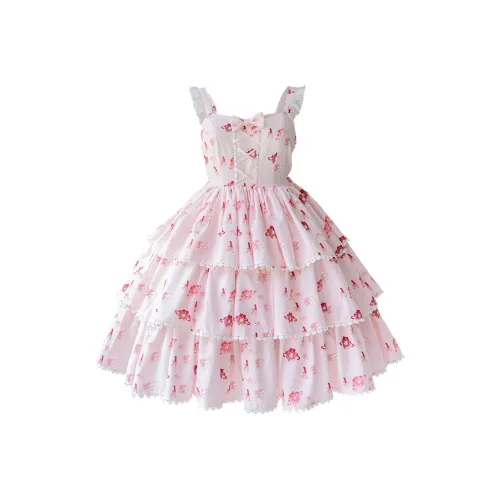 Leopard Kitten Без рукавов Платье Женское