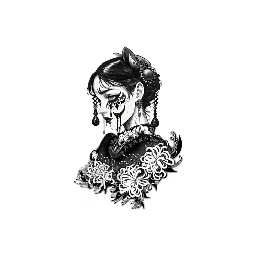 LIEJI Чернильный цветочный Soul 2 Травяной Водонепроницаемый Временные татуировки