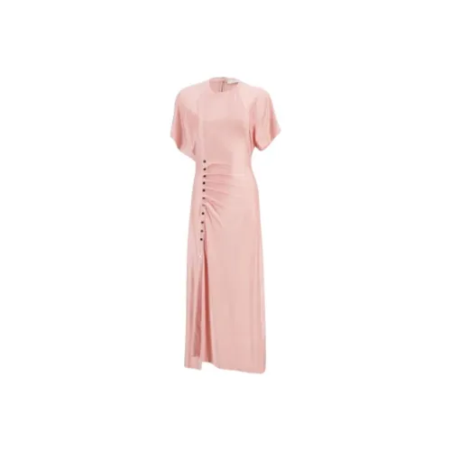 Paco Rabanne Короткий рукав Платье Женское Розовое