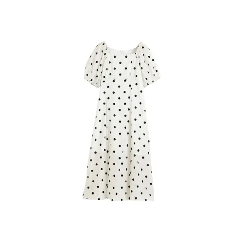 Hang Yi Court Короткий рукав Платье Женское