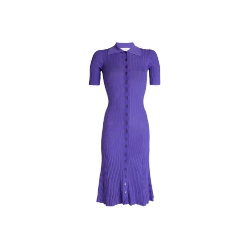 REMAIN BIRGER CHRISTENSE Фиолетовый Женские Короткие Платья с Рукавами