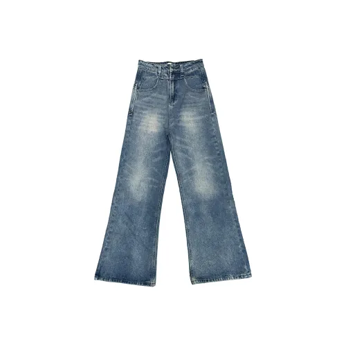 Silly Джинсы Женские Винтаж Синий