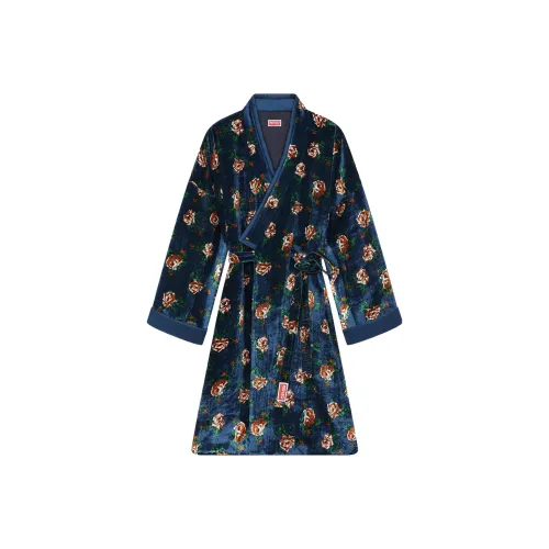 KENZO Blue Женские Длинные Платья с Рукавами