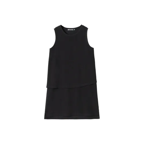 SOON FLOWER Без рукавов Платье Женское Черное