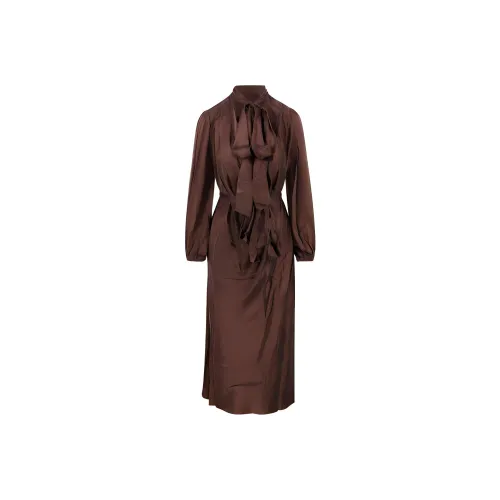 Zimmermann Длинное платье с длинными рукавами женское