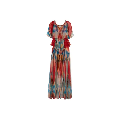 ETRO Многоцветные Женские Короткие Платья с Рукавами
