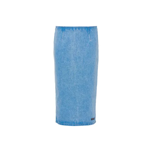 MARNI Деним Длинная Юбка Женская Синяя