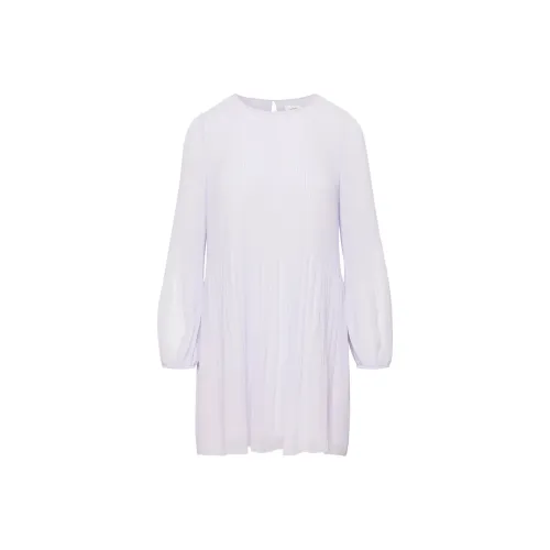 ARITZIA WILFRED Daydreamer Мини Платье Длинное Платье с Длинными Рукавами Женское Ледяная Лаванда
