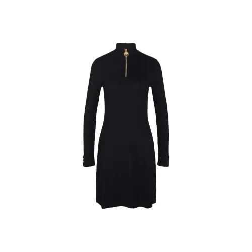 BARBOUR FW24 B.Intl Hailey Длинное Платье с Длинными Рукавами Женское Черное