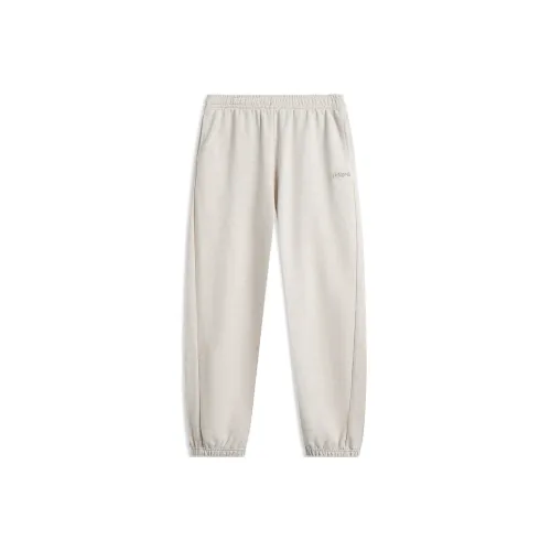 LINING Sports Life Collection Приглушенный серый с текстурой вереска Женские Вязаные Тренировочные брюки