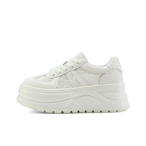 FIVE PLUS Slip-resistant Abrasion-resistant Low-top Скейтборд Кроссовки Женские Белые