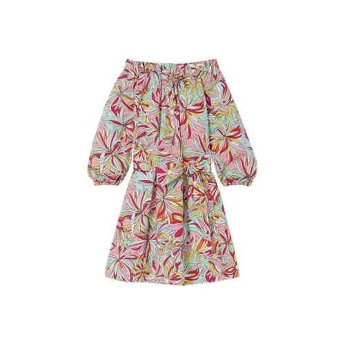 Kate Spade Короткий рукав Платье Женское Розовое