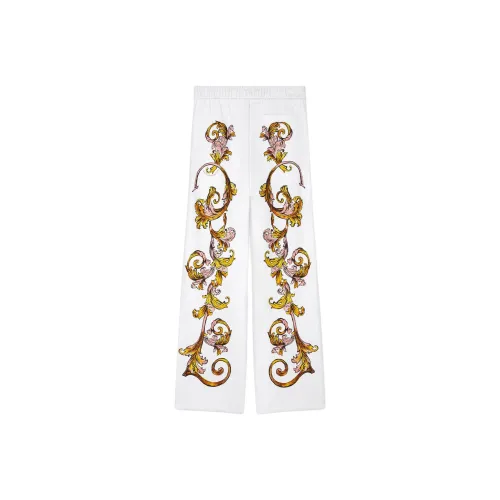 VERSACE Вязаные тренировочные брюки Женские Белые