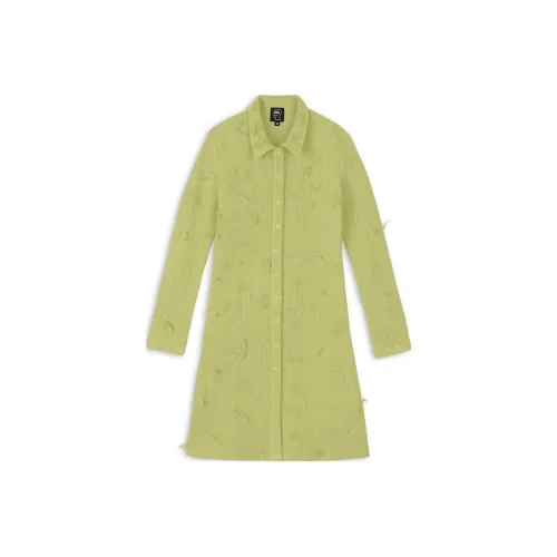 Brain Dead Seafoam Женские Длинные Платья с Рукавами