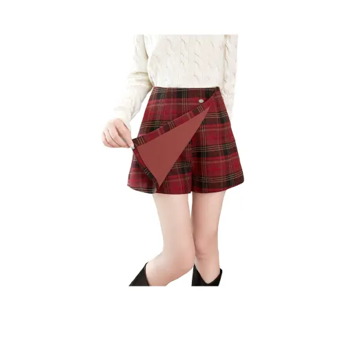 TOUCH Повседневные шорты женские красный клетка