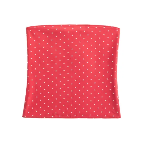 Hollister Без бретелек Топ Женский Красный