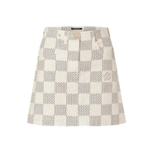 LOUIS VUITTON Повседневные короткие юбки Женские Белые