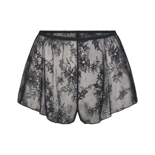 SKIMS Ультра Fine Lace TAP Short Casual Shorts Женские Onyx Onyx