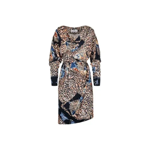Vivienne Westwood Многоцветные Женские Длинные Платья с Рукавами