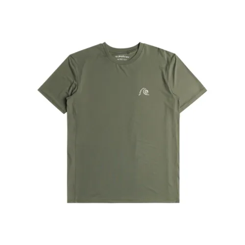Quiksilver Зеленые Мужские Футболки