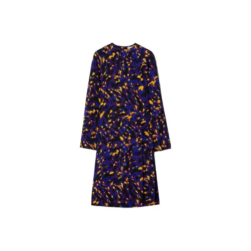 Burberry Длинное платье с длинными рукавами женское