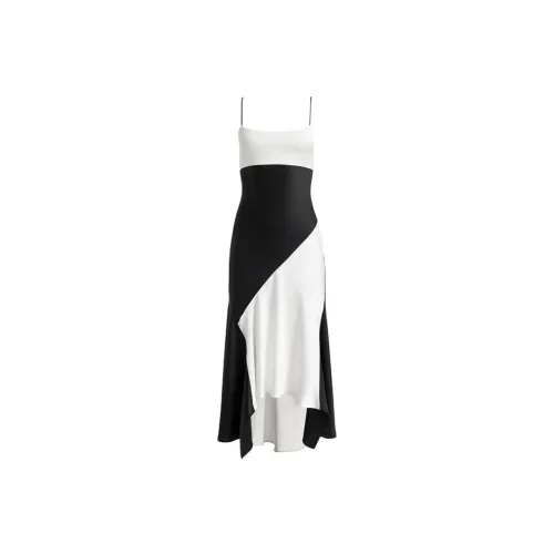 ALICE+OLIVIA SS24 Slip Платье Женское Белое