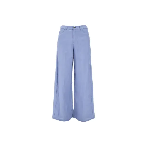 EMPORIO ARMANI SS25 Повседневные брюки Женские Светло-синие