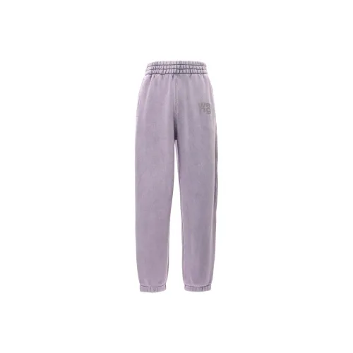 Alexander Wang SS24 Вязаные Тренировочные Штаны Женские ACID Wash Фиолетовый Розовый