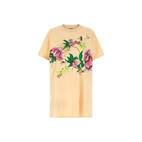 KENZO Многоцветные Женские Короткие Платья с Рукавами
