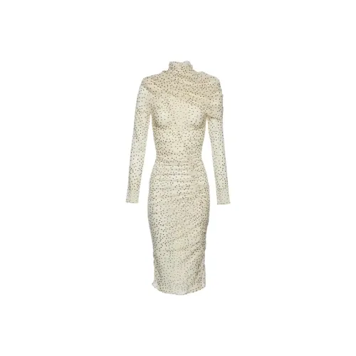 MAGDA BUTRYM Длинное платье с длинными рукавами женское бежевый