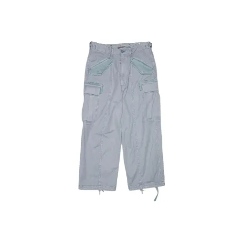 R13 Карго Брюки Женские Стальной Синий