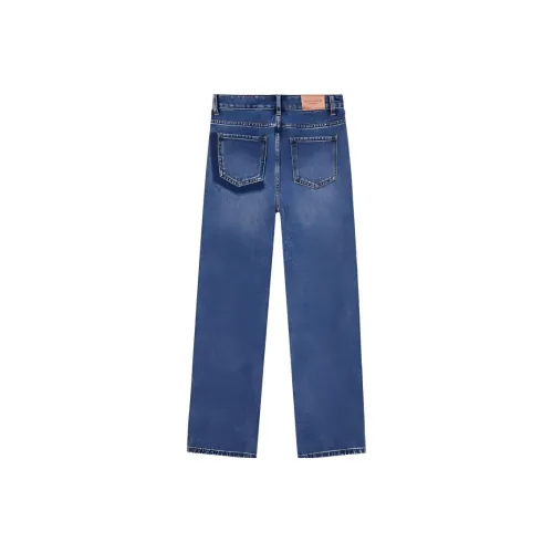 EICHITOO Джинсы Женские Деним Синий