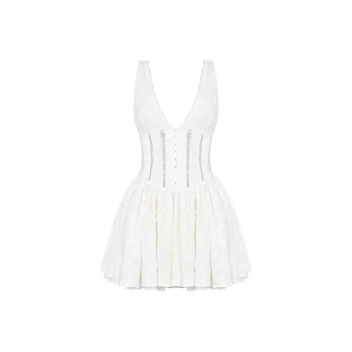 HOUSE OF CB SARITA Без рукавов Платье Женское Белое White