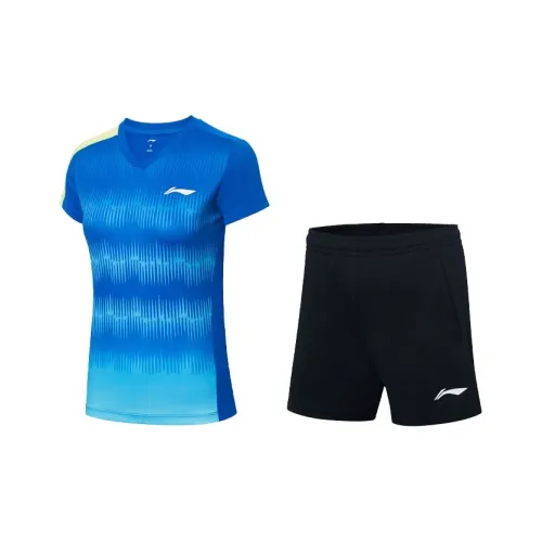 LINING Badminton series Кристально-синий Женские Повседневные костюмы