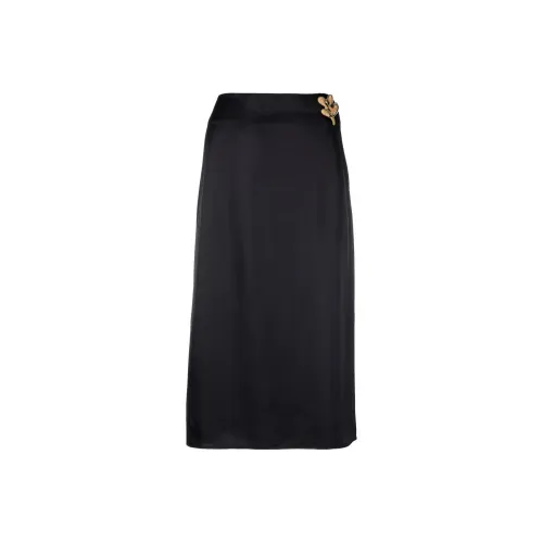 JIL SANDER Черные Женские Повседневные Длинные Юбки