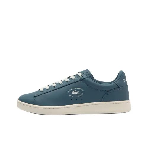 LACOSTE Carnaby Set Slip-resistant Abrasion-resistant Low Top Skateboard Shoes Men's Blue ЛАКСТО Универсальный комплект Slip-resistant Abrasion-resistant Низкие кеды для скейтбординга Мужские Синие