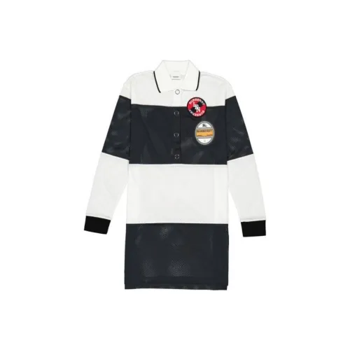 Burberry Длинное платье с длинными рукавами женское