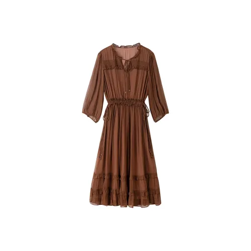 To The West Короткий рукав Платье Женское