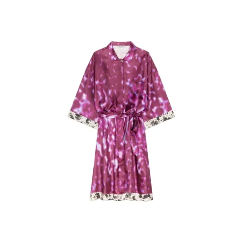 DRIES VAN NOTEN Фуксия Женские Короткие Платья с Рукавами