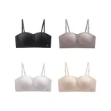 4 шт - Черный + Кофейный + Небесно-серый + Розовый кожаный