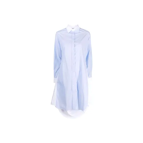 R13 Blue Женские Длинные Рукава Платья