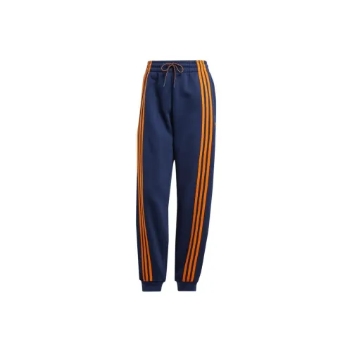 Adidas Originals 70S Fleece Joggers Вязаные Спортивные Штаны Женские Midnight Indigo