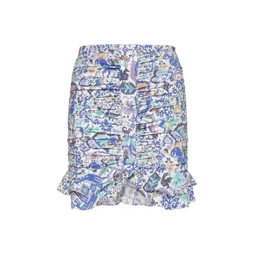 ISABEL MARANT Синие Женские Повседневные Короткие Юбки