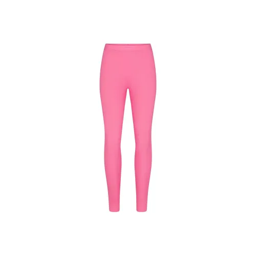 SKIMS Cotton Rib Legging Leggings Женские Sugar Pink Sugar Candy Pink