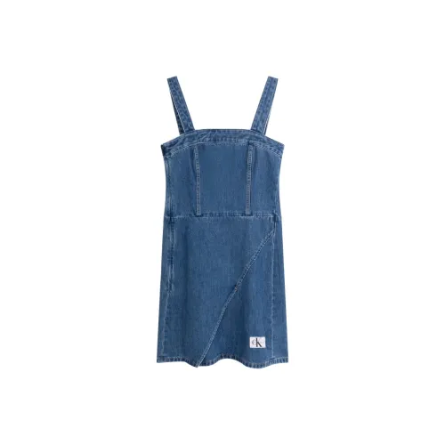 Calvin Klein 1A4 Джинсовый синий Женские Слиплатья