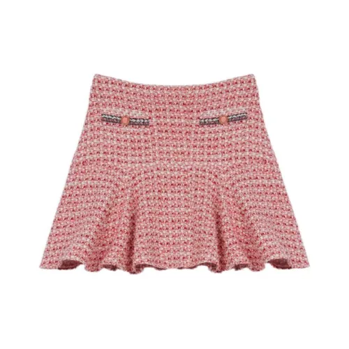 Maje Розовые Женские Повседневные Короткие Юбки